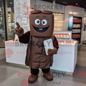 Mascot character of a Brown...