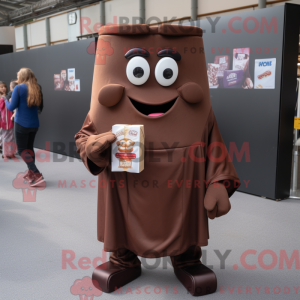 Mascot character of a Brown...