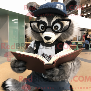 Maskot-karakter av en svart...