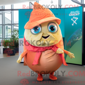 Mascot character of a Peach...