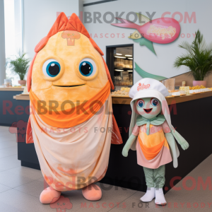 Mascot character of a Peach...