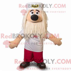 Mascot character of a White...