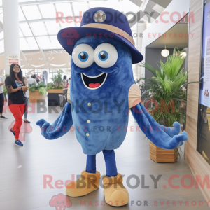 Mascot character of a Navy...