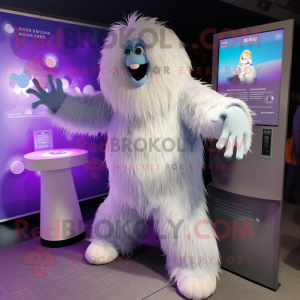 Lilla Yeti maskot kostume...