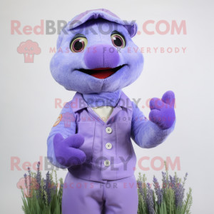 Lavendel Torsk maskot...