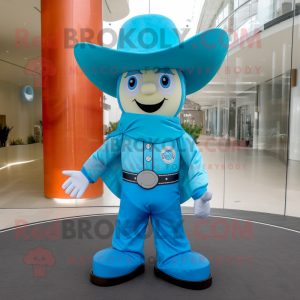 Cyan Cowboy mascotte...