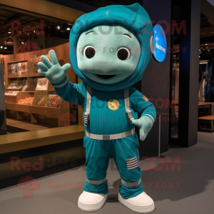 Teal Astronaut mascotte...