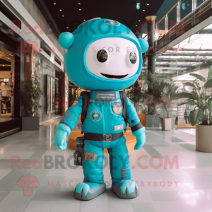 Teal Astronaut mascotte...