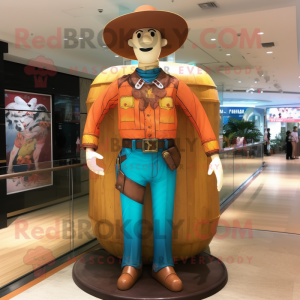  Cowboy maskot kostume...