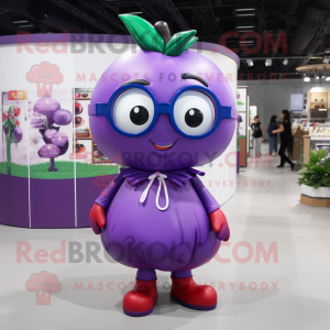 Postava maskota Purple...