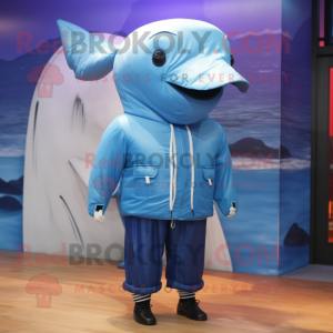  Blue Whale maskot kostyme...