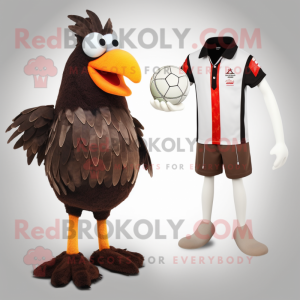 Brown Roosters maskot drakt...