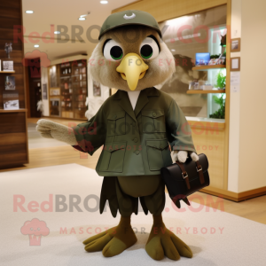 Olive Eagle maskot drakt...