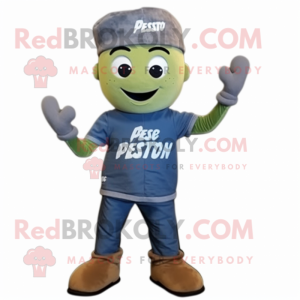 Grijs Pesto Pasta mascotte...