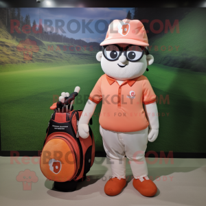 Peach Golf Bag maskot...