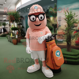 Postava maskota Peach Golf...