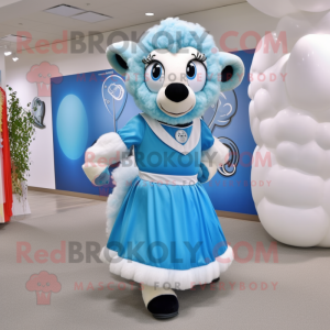 Sky Blue Ram mascotte...