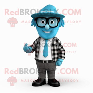 Cyan-Anwalt Maskottchen...