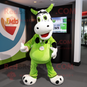 Lime Green Holstein Cow...