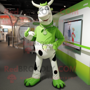 Lime Green Holstein Cow...