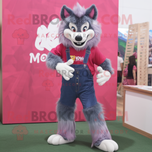 Magenta Say Wolf mascotte...