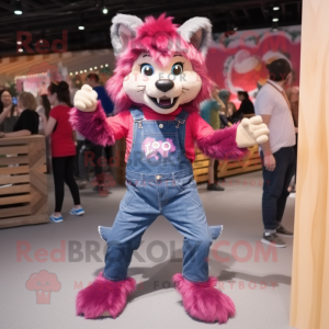 Magenta Say Wolf mascotte...