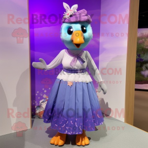 Lavendeltaube Maskottchen...
