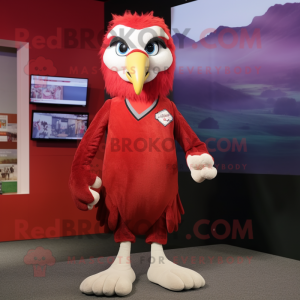 Red Falcon maskot kostume...