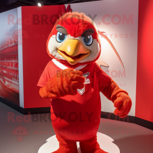 Red Falcon maskot kostume...