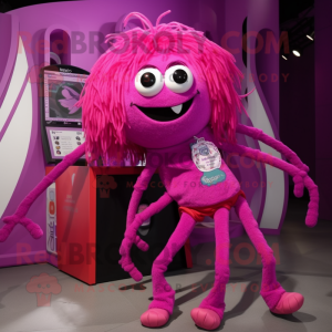 Magenta Spider maskot...