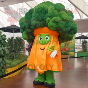 Orange Broccoli maskot...