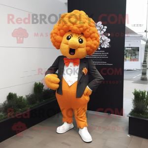 Orange blomkål maskot...