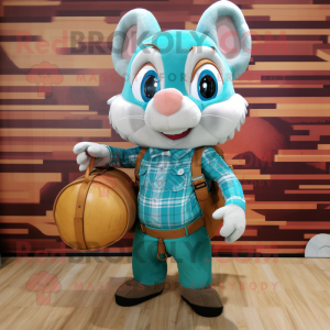 Cyan Dormouse maskot...