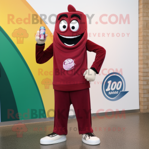 Maroon Soda Can mascotte...