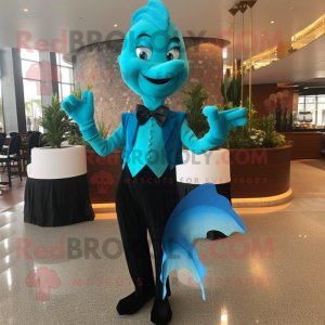 Cyan Mermaid mascotte...