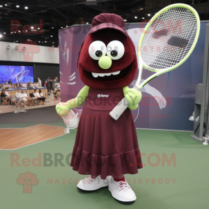 Maroon tennisketcher maskot...