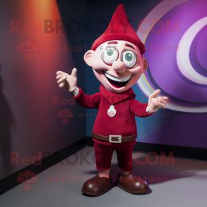 Maroon Elf maskot drakt...