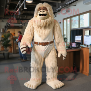 Cream Sasquatch maskot...