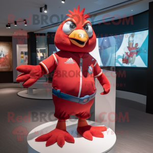 Red Dove maskot kostume...