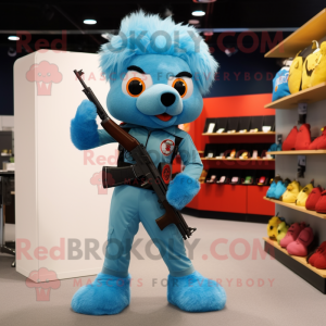 Sky Blue Sniper maskot...