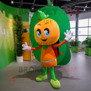 Groen Oranje mascotte...