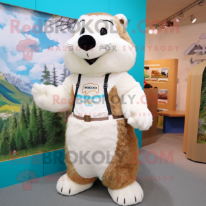 White Marmot mascotte...