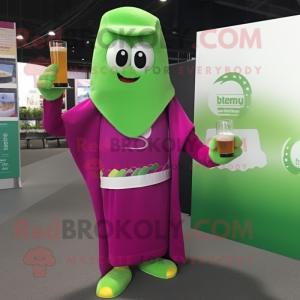 Magenta Green Beer maskot...