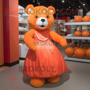 Orangefarbener Teddybär...