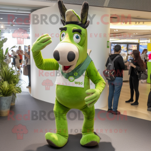 Green Donkey mascotte...