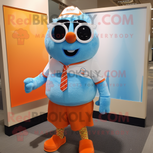 Sky Blue Orange mascotte...