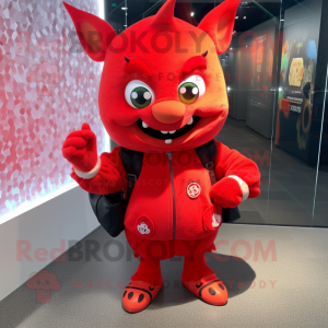  Devil maskot kostume...