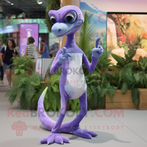 Lavendel Coelophysis maskot...