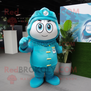 Cyan Pho maskot kostume...