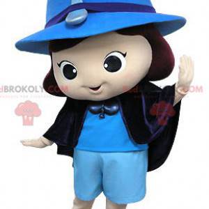 Mascote fada mágico azul - Redbrokoly.com